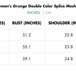 Punk Rave Grunge Double Color Splice Mesh Top - Black And Blue Men's Stuff