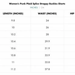 Punk Rave Punk Plaid Splice Strappy Buckles Shorts Women's Stuff