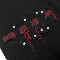 Punk Rave Punk Splice Zipper Straight Pants Women's Stuff