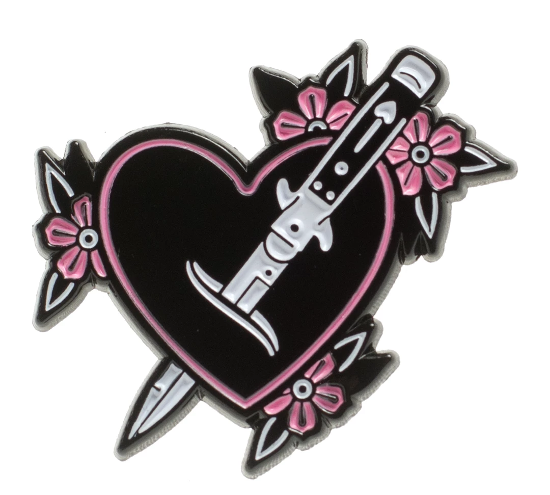 Sourpuss Pins Feelin' Stabby Enamel Pin 3 Sourpuss Pins Feelin' Stabby Enamel Pin