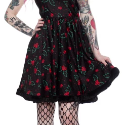 Sourpuss Holly Bats Sophia Dress