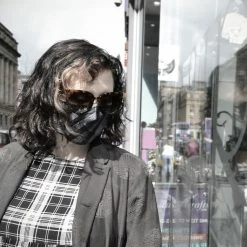 Poizen Industries Masks Stripes Mask - Black And Gray