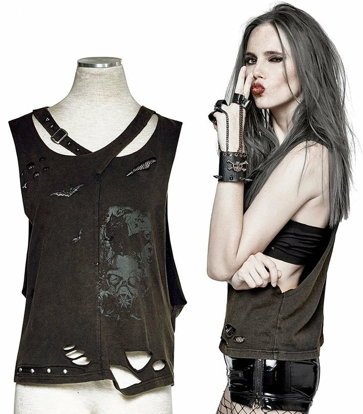 Punk Rave Catacomb Tank Top Women's Stuff 5 Punk Rave Catacomb Tank Top Women's Stuff