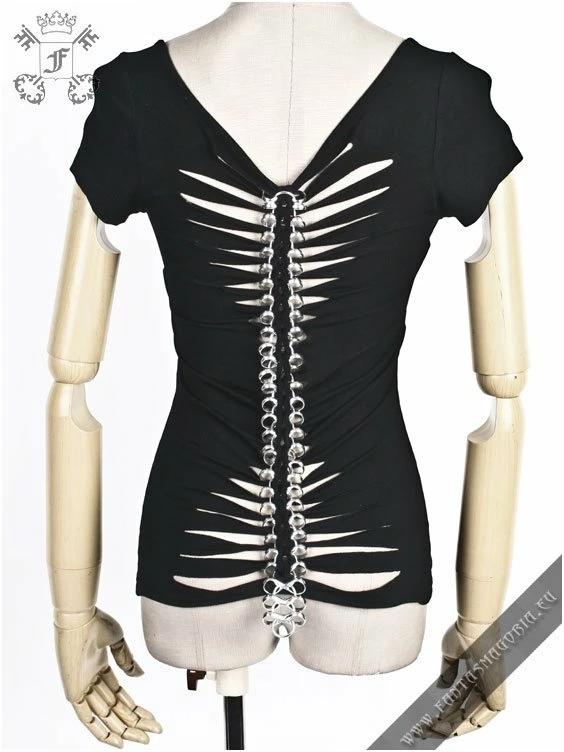 Punk Rave The Metal Spine Tank Top Women's Stuff 6 Punk Rave The Metal Spine Tank Top Women's Stuff