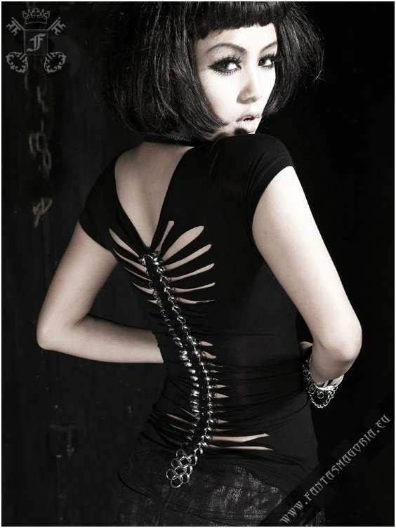 Punk Rave The Metal Spine Tank Top Women's Stuff 4 Punk Rave The Metal Spine Tank Top Women's Stuff