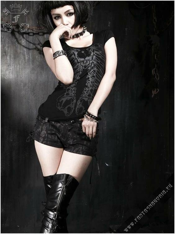 Punk Rave The Metal Spine Tank Top Women's Stuff 3 Punk Rave The Metal Spine Tank Top Women's Stuff