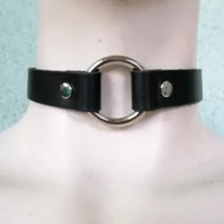 Ape Leather Chokers And Collars Choker With One Capture Ring