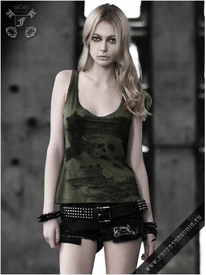 Punk Rave Green Watercolor Top 3 Punk Rave Green Watercolor Top